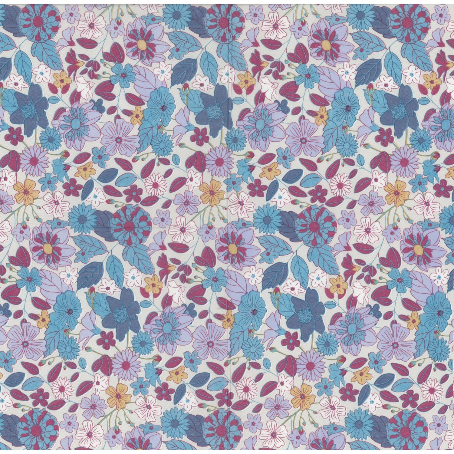 Flying Tiger Cocktail Napkin/Serviette - Wildflowers