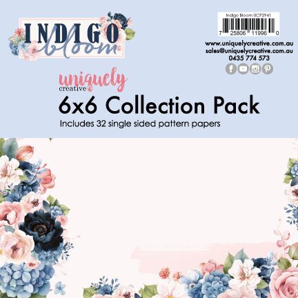 Uniquely Creative Indigo Bloom - 6x6" Collection Pack (32 papers)