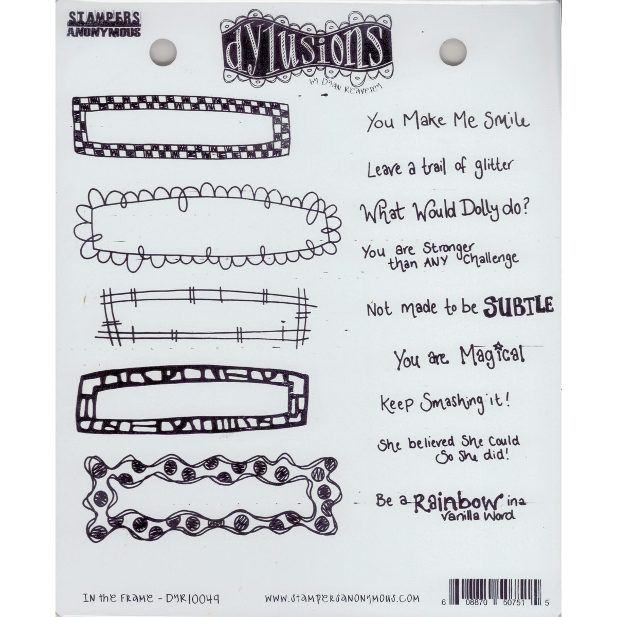 Dylusions Cling Mounted Stamps - In the Frame