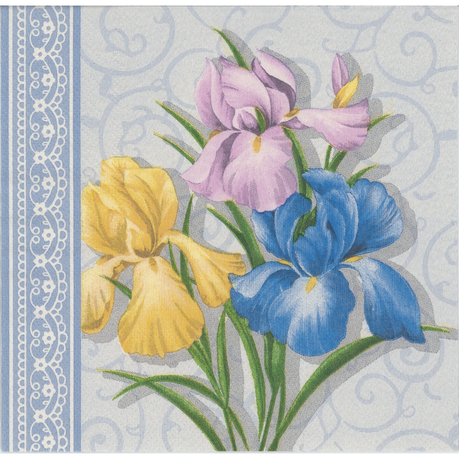 Unbranded Napkin/Serviette - Elegant Irises