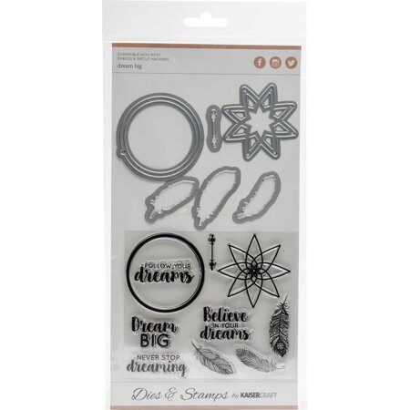Kaisercraft Decorative Die & Stamp Set - Dream Big