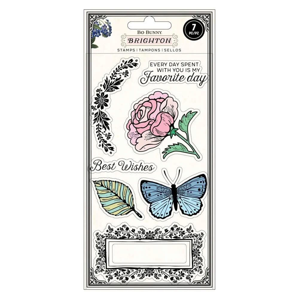 American Crafts Brighton Clear Stamp Set