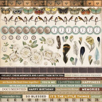 Kaisercraft 12x12" Sticker Sheet - Anthology