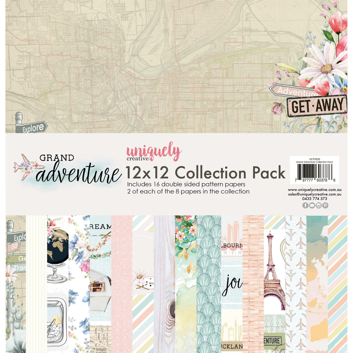 Uniquely Creative Grand Adventure - 12x12" Collection Pack (16 papers)