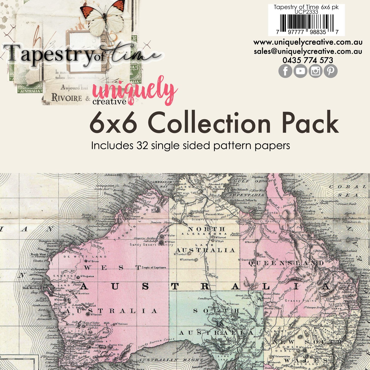 Uniquely Creative Tapestry of Time - 6x6" Collection Pack (32 papers)