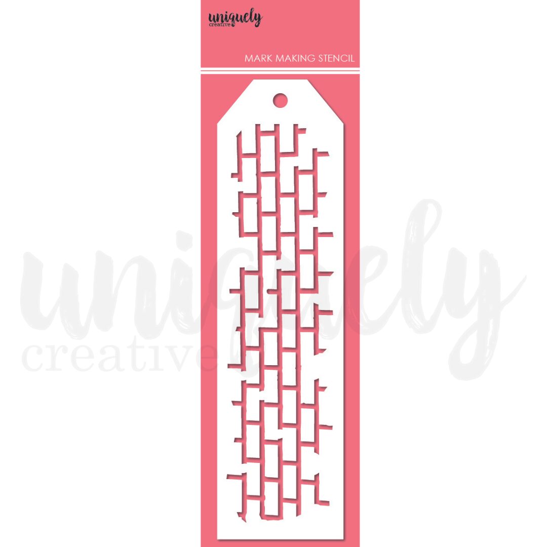 Uniquely Creative Mark Making Stencil - Mortar
