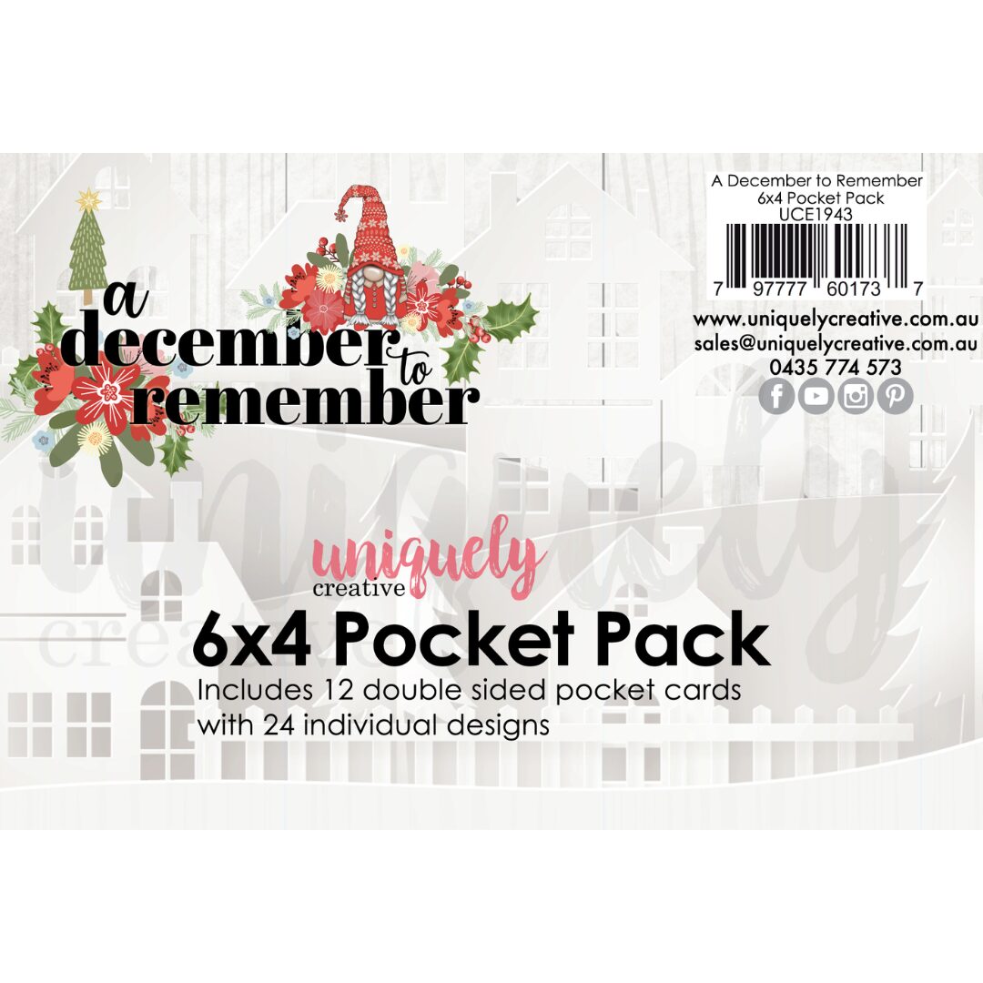 Uniquely Creative 6x4" Pocket Pack - A December to Remember