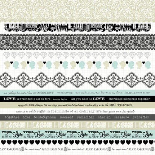 Kaisercraft 12x12" Sticker Sheet - Something Blue