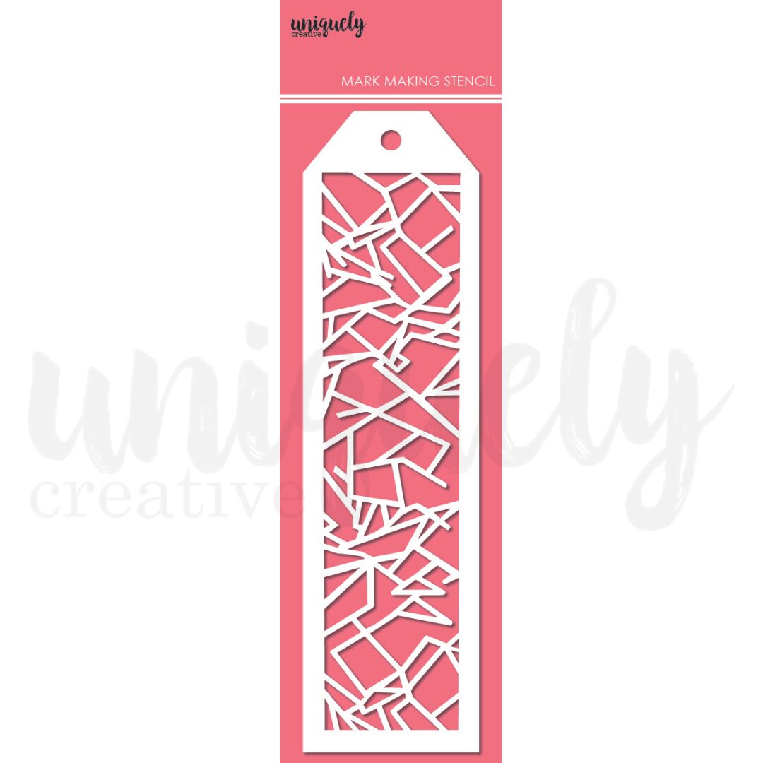 Uniquely Creative Mark Making Stencil - Shatter