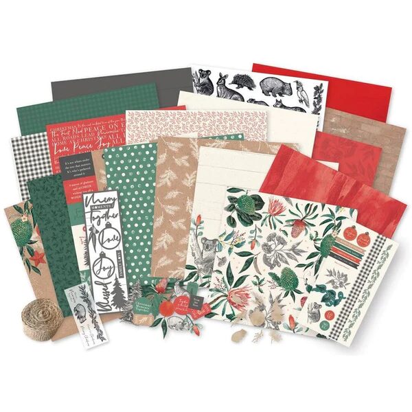 Kaisercraft Native Noel Scrapbooking Kit - 55 Pieces