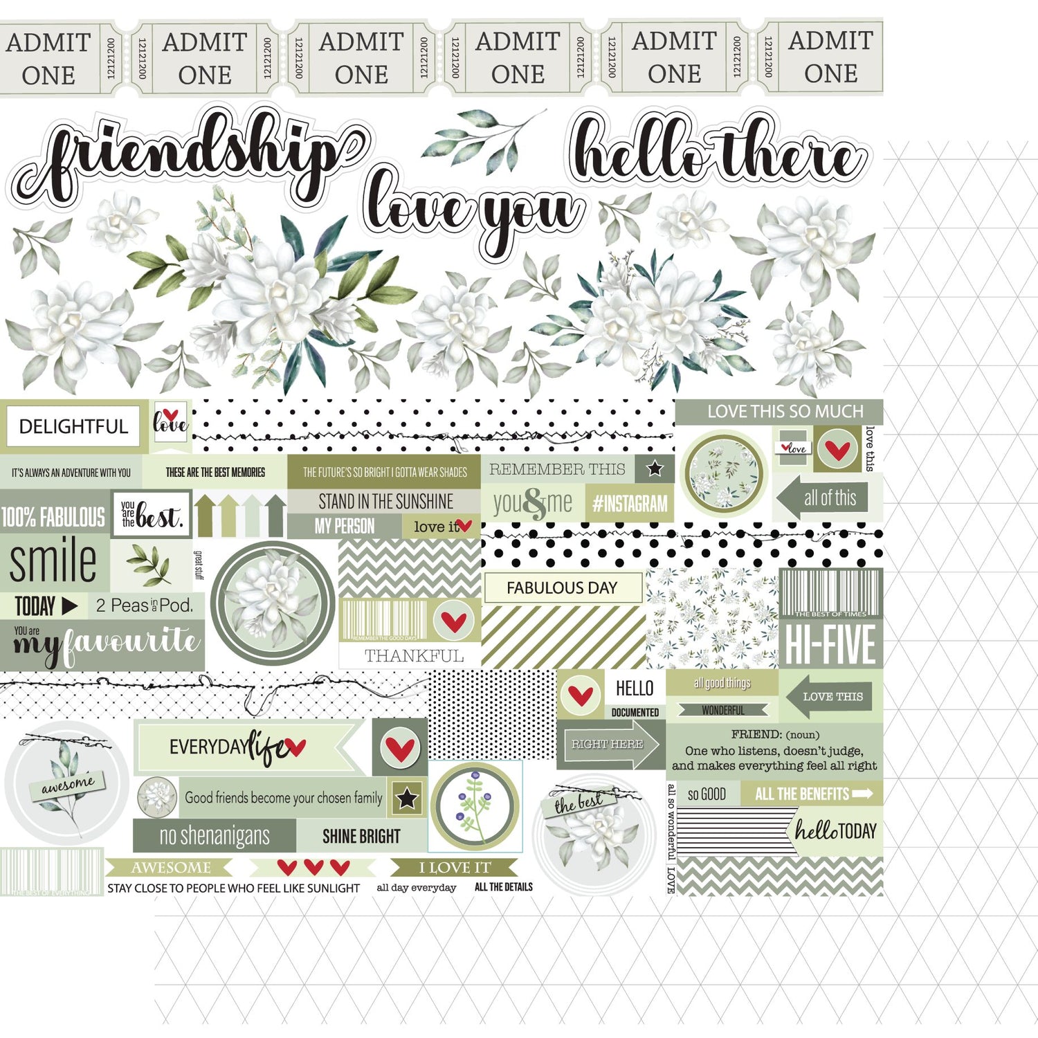 Uniquely Creative Juniper & Sage - The Little Things Paper