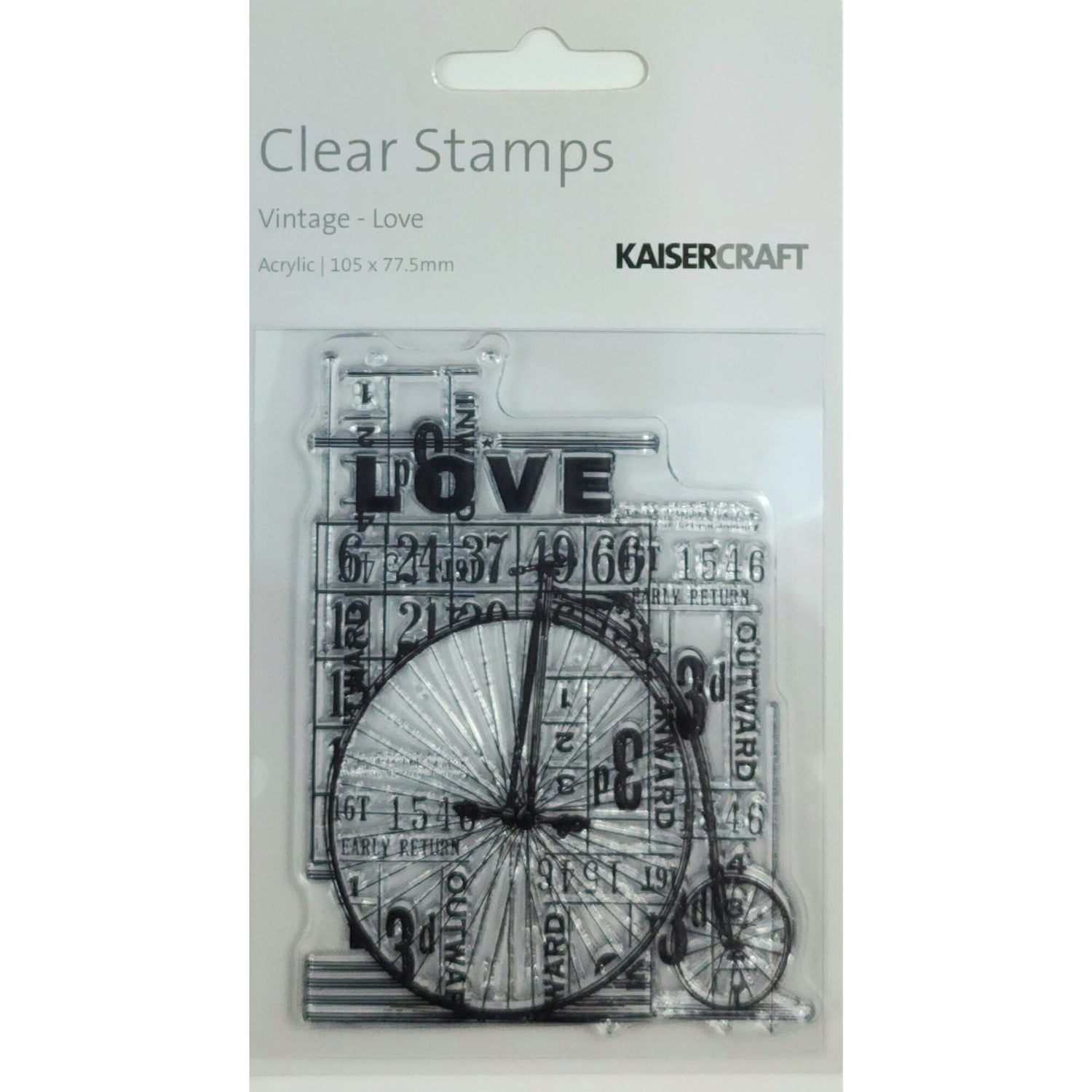 Kaisercraft Clear Stamp - Vintage Love