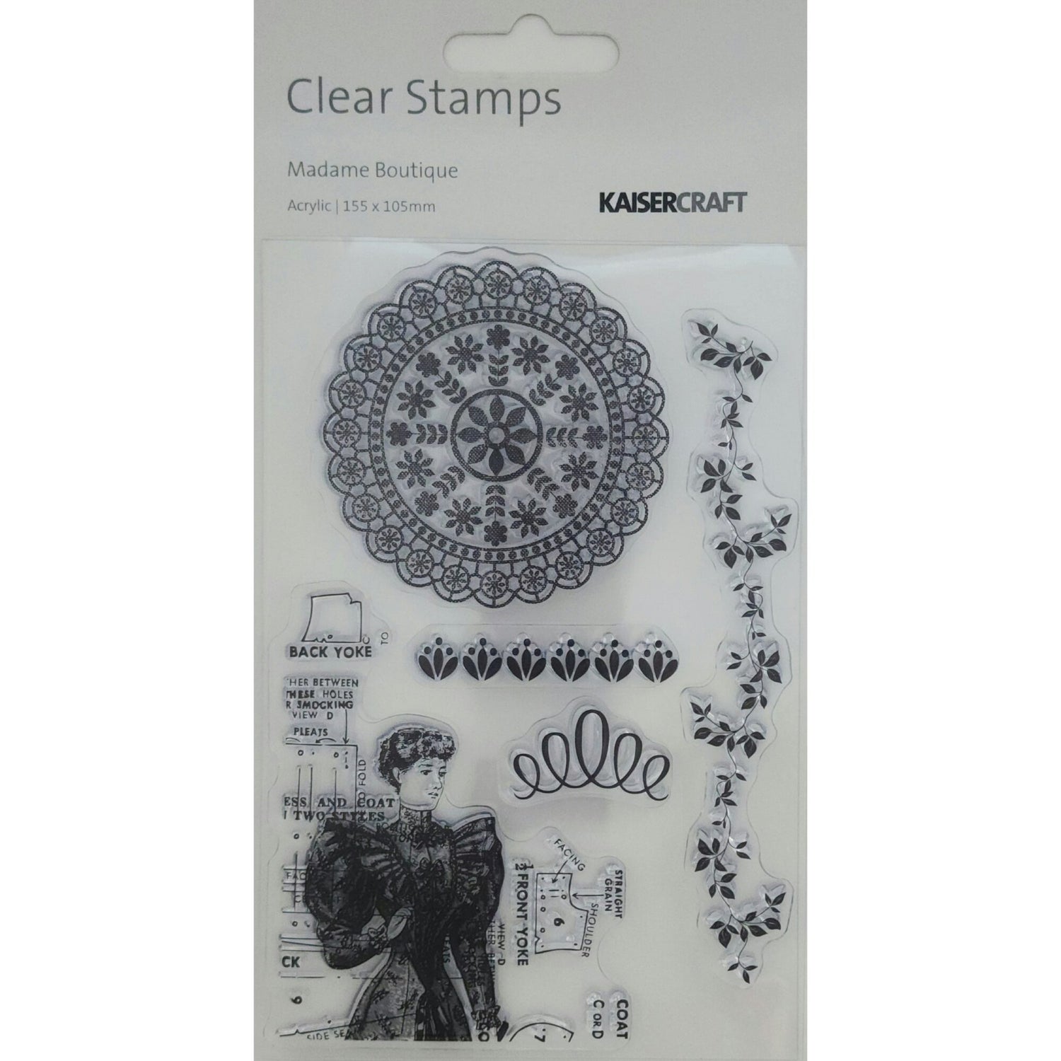 Kaisercraft Acrylic Stamp - Madame Boutique