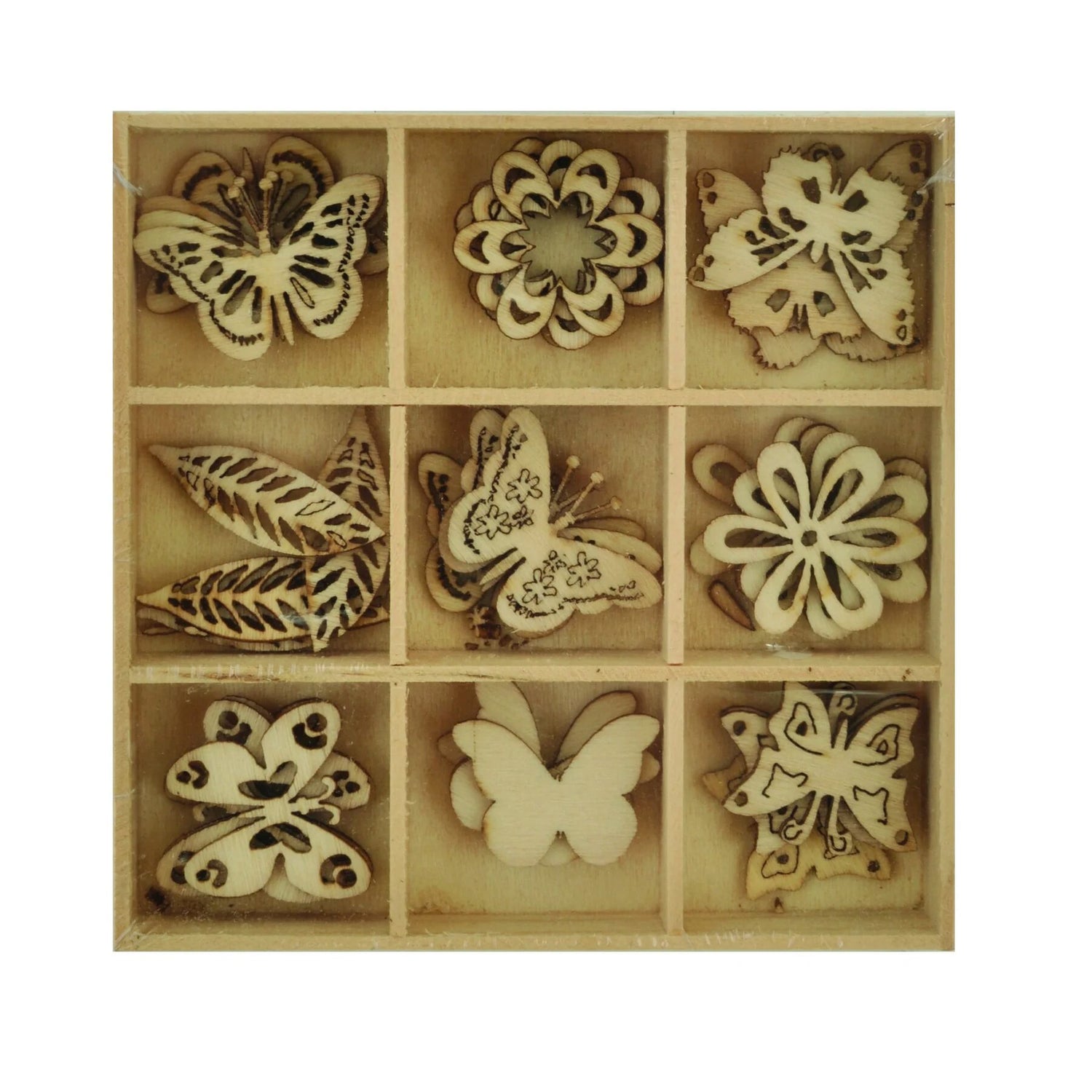 Kaisercraft Wooden Flourish Pack - Butterfly