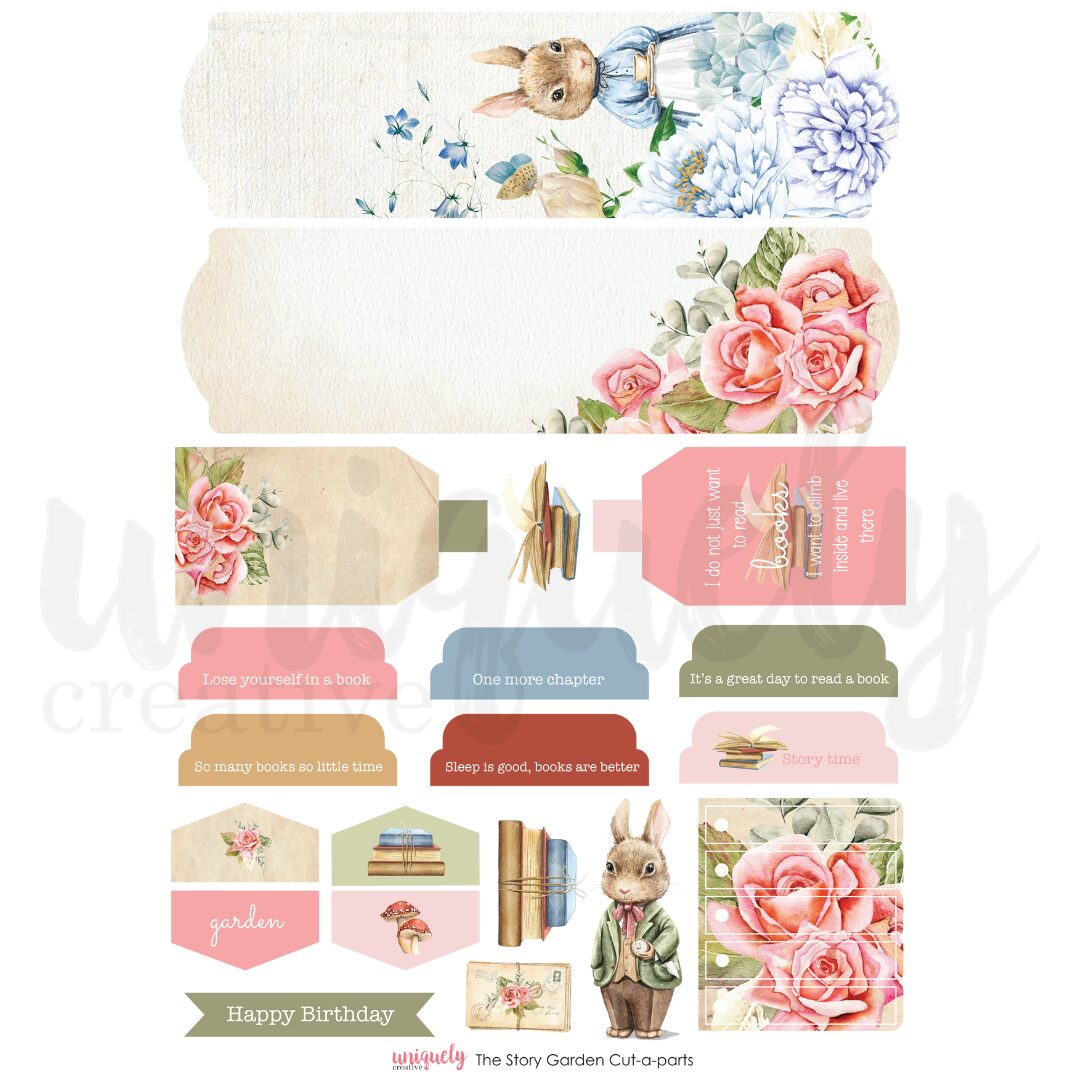 Uniquely Creative Cut-a-Part Sheet - The Story Garden