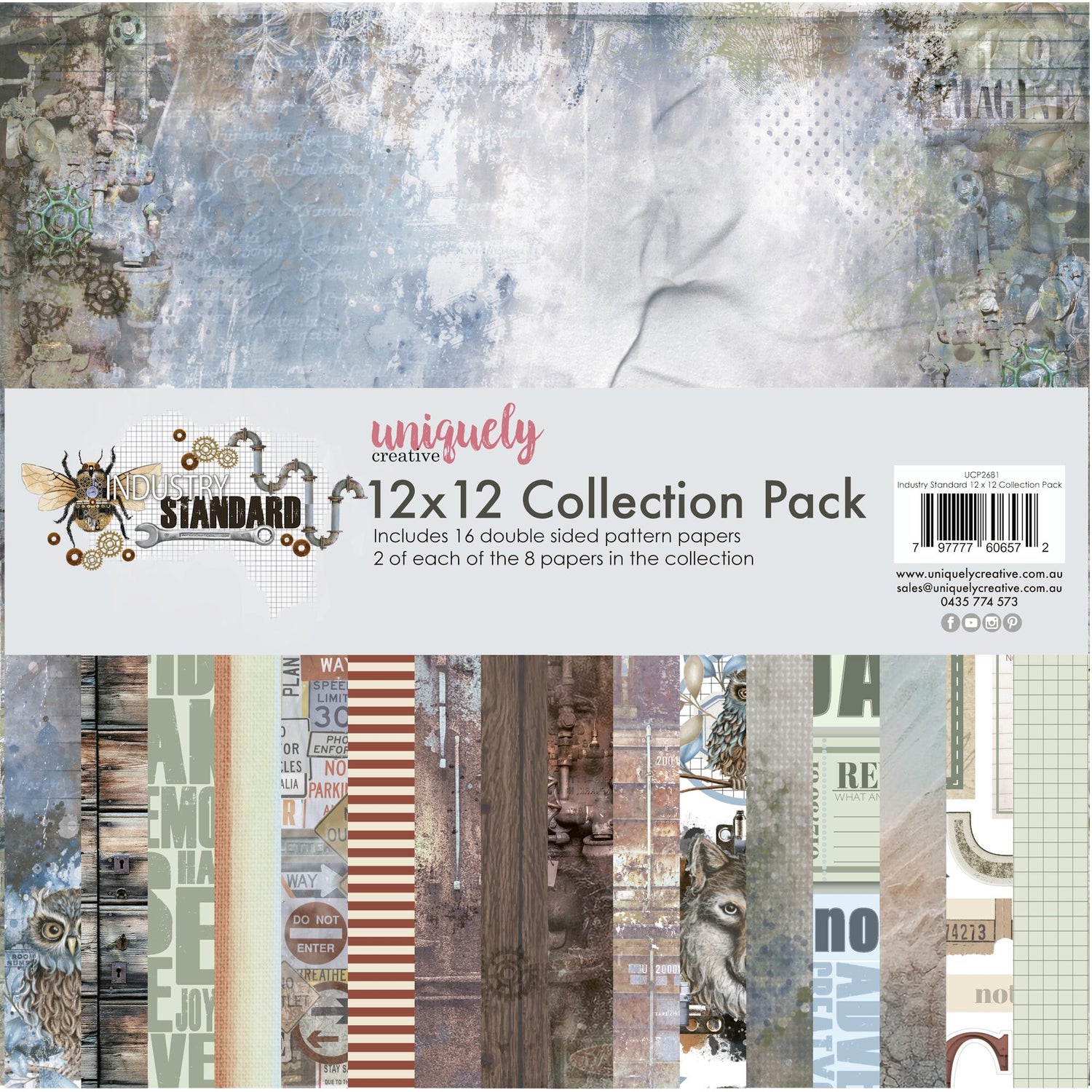 Uniquely Creative Industry Standard - 12x12" Collection Pack (16 papers)
