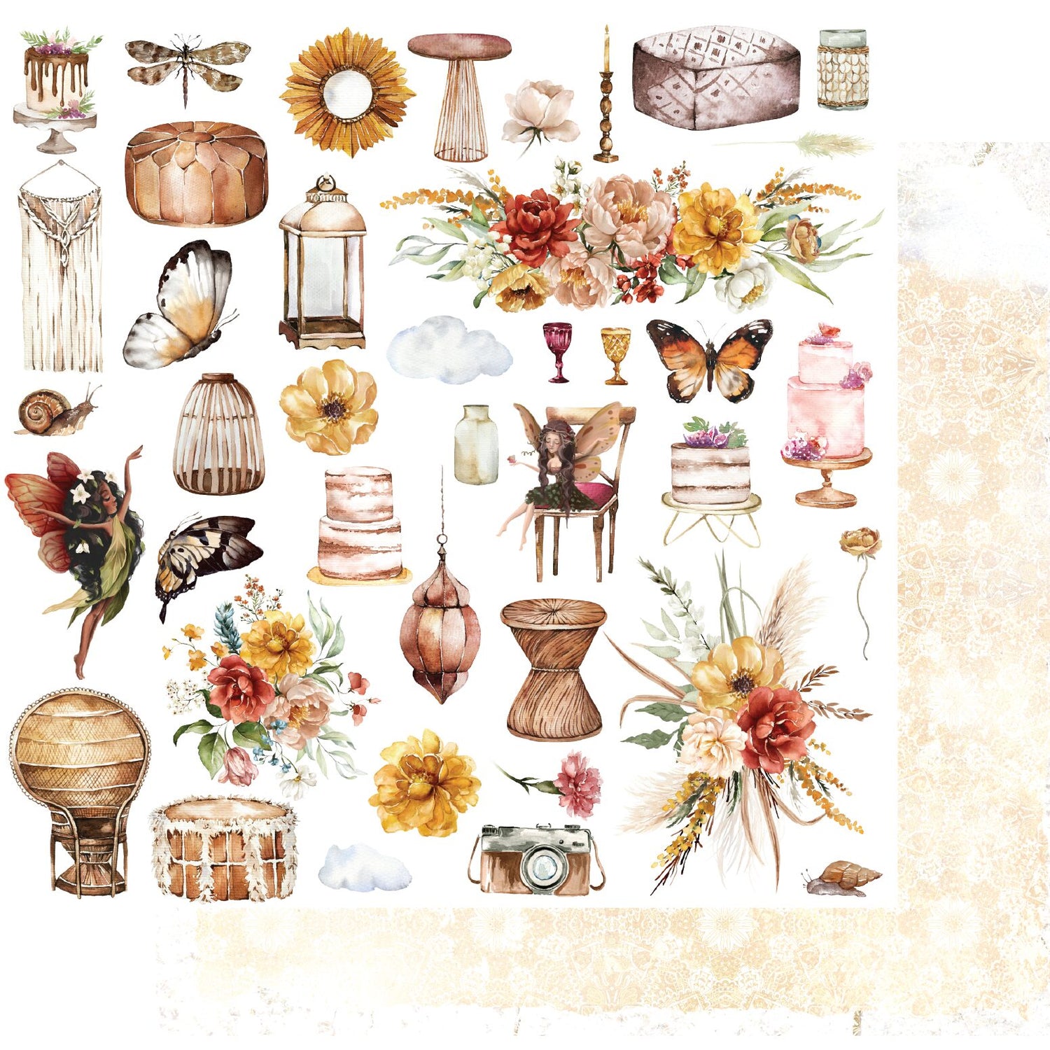 Uniquely Creative Boho Picnic - Marigold Paper