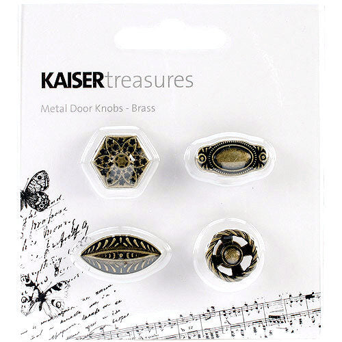 Kaisercraft Metal Door Knobs - Brass