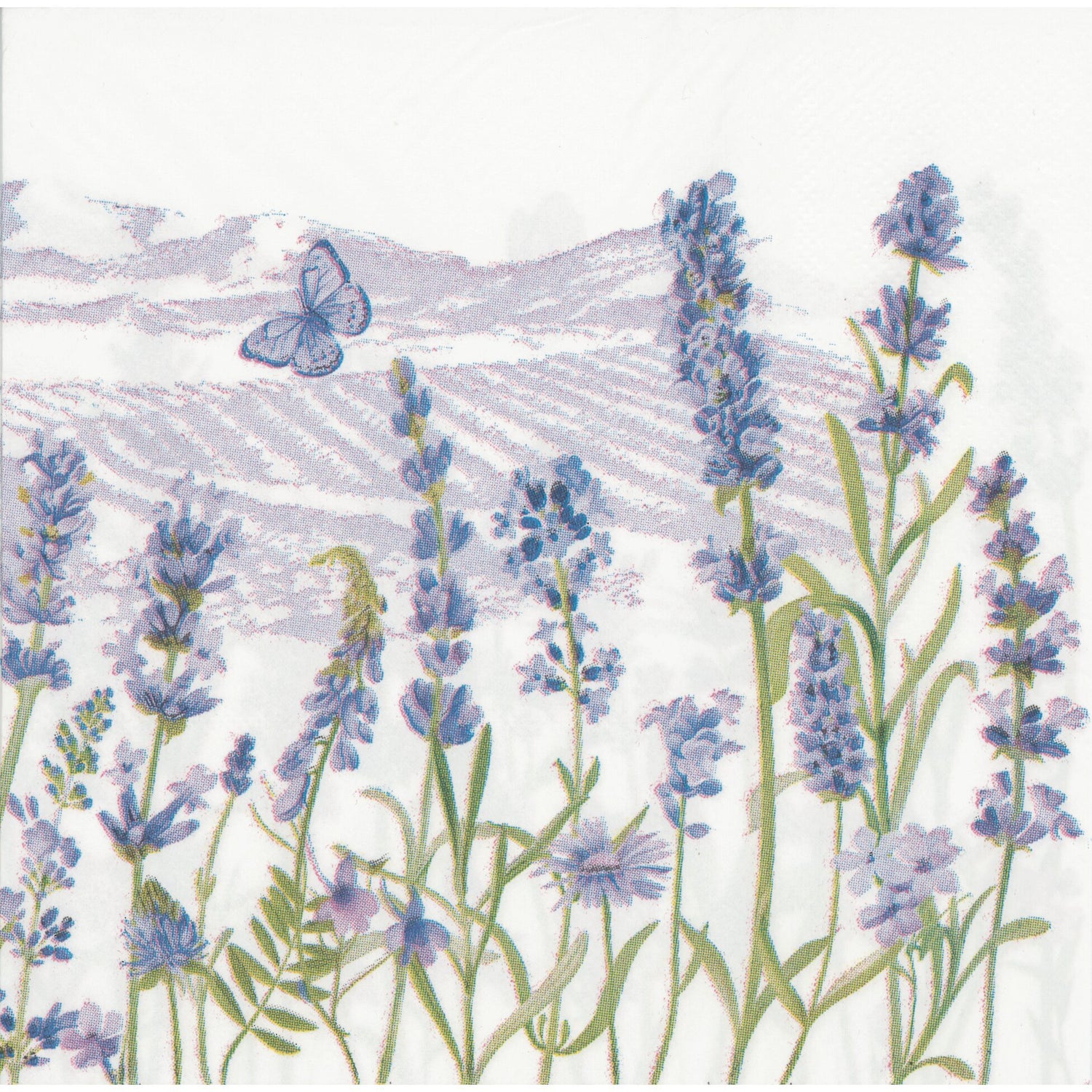 Unbranded Napkin/Serviette - Lavendar Fields