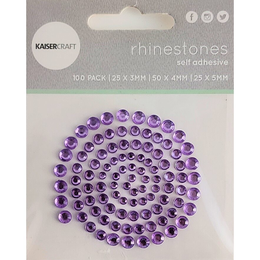 Kaisercraft Rhinestones - Lilac