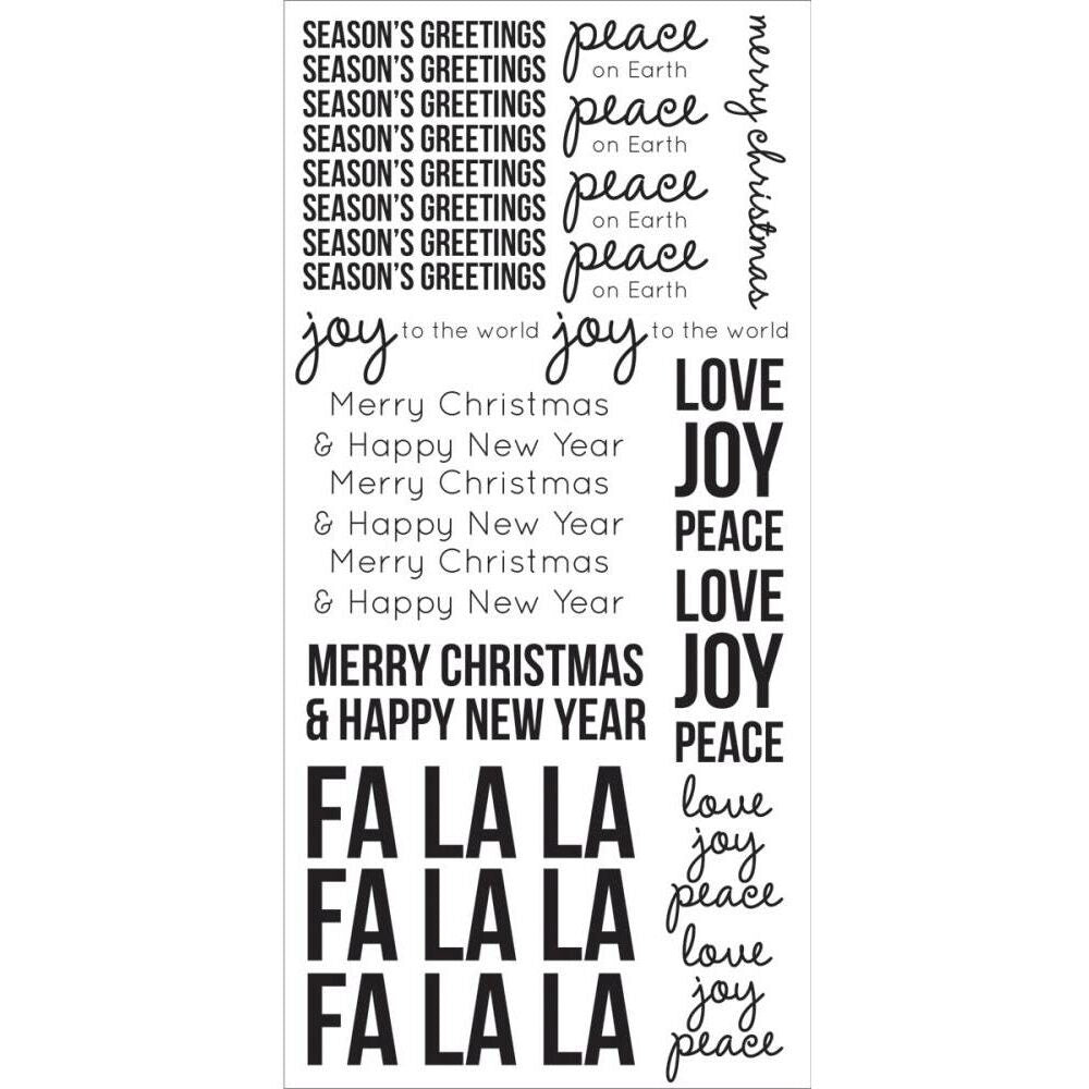 Kaisercraft Clear Stickers - Season Greetings