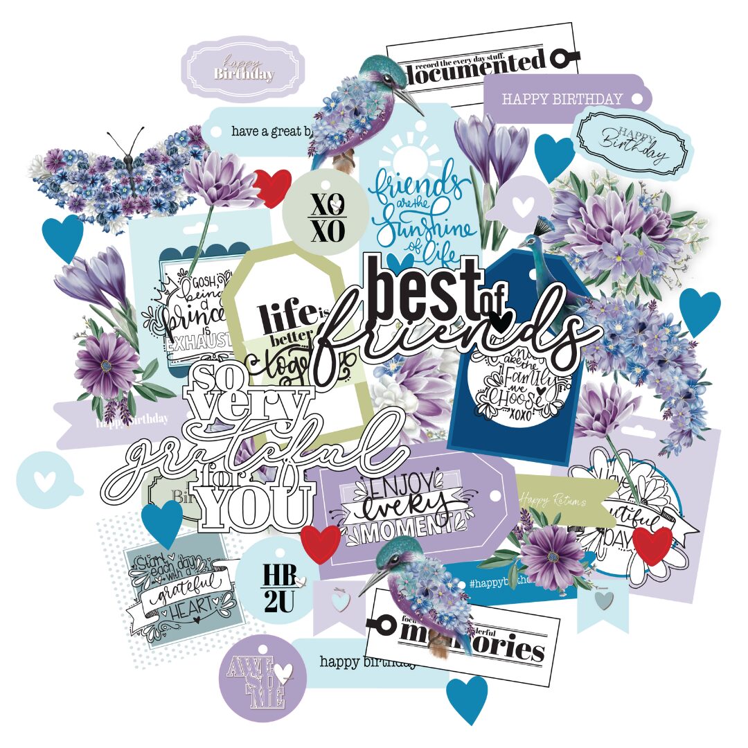 Uniquely Creative - Creative Cuts - Indigo & Violet