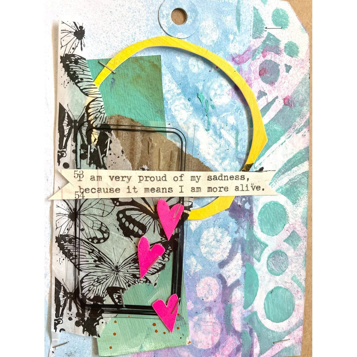 Dina Wakley MEDIA Stencil - In a Line