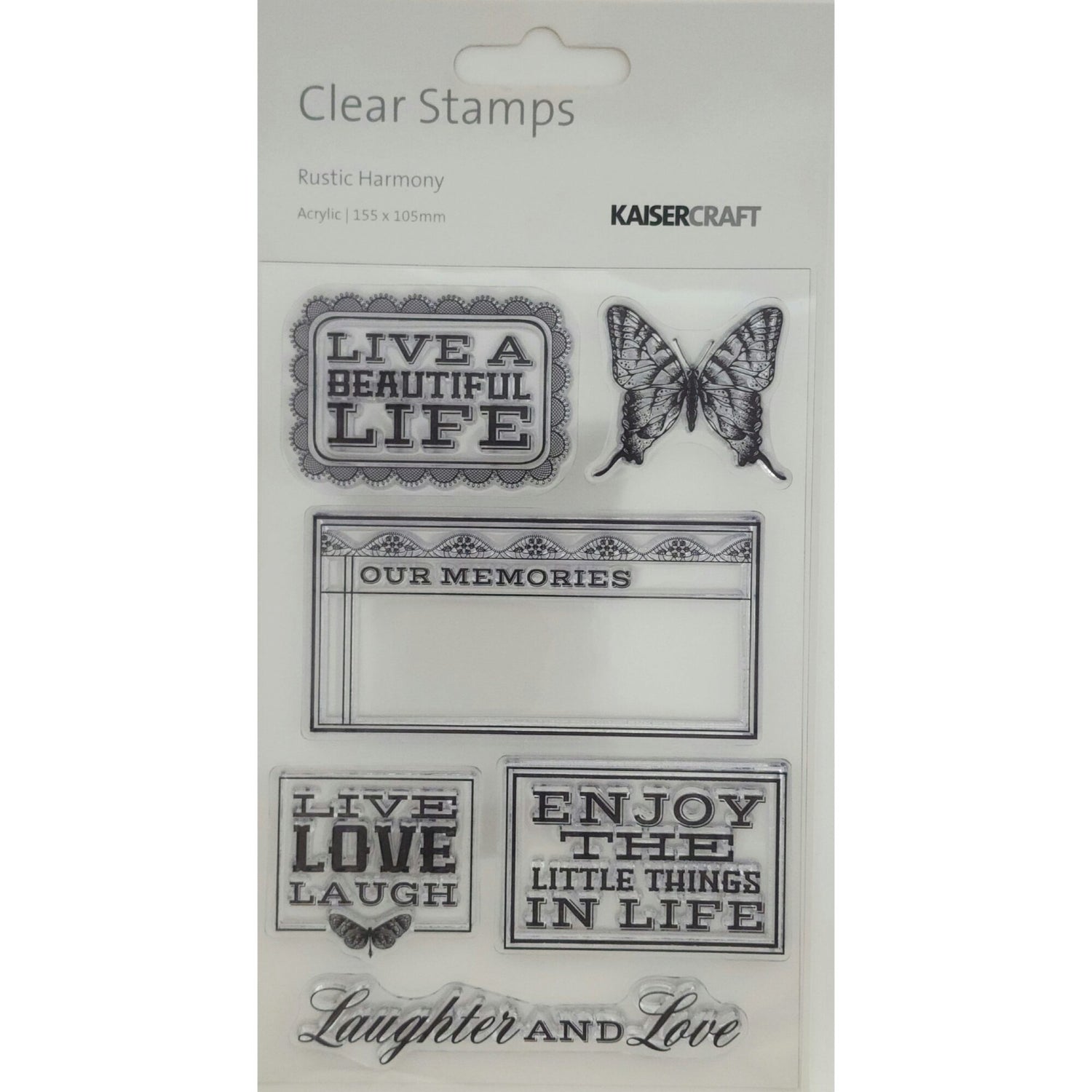 Kaisercraft Acrylic Stamp - Rustic Harmony