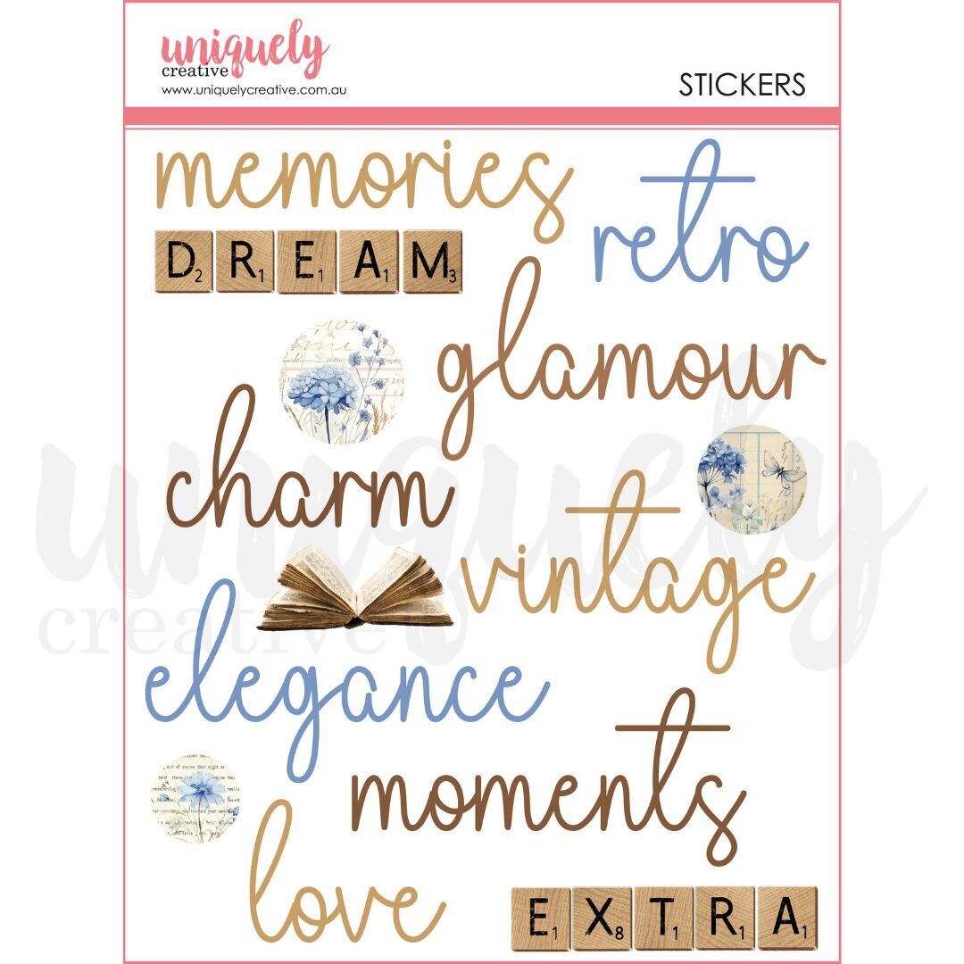 Uniquely Creative Dimensional Stickers - Vintage Chronicles