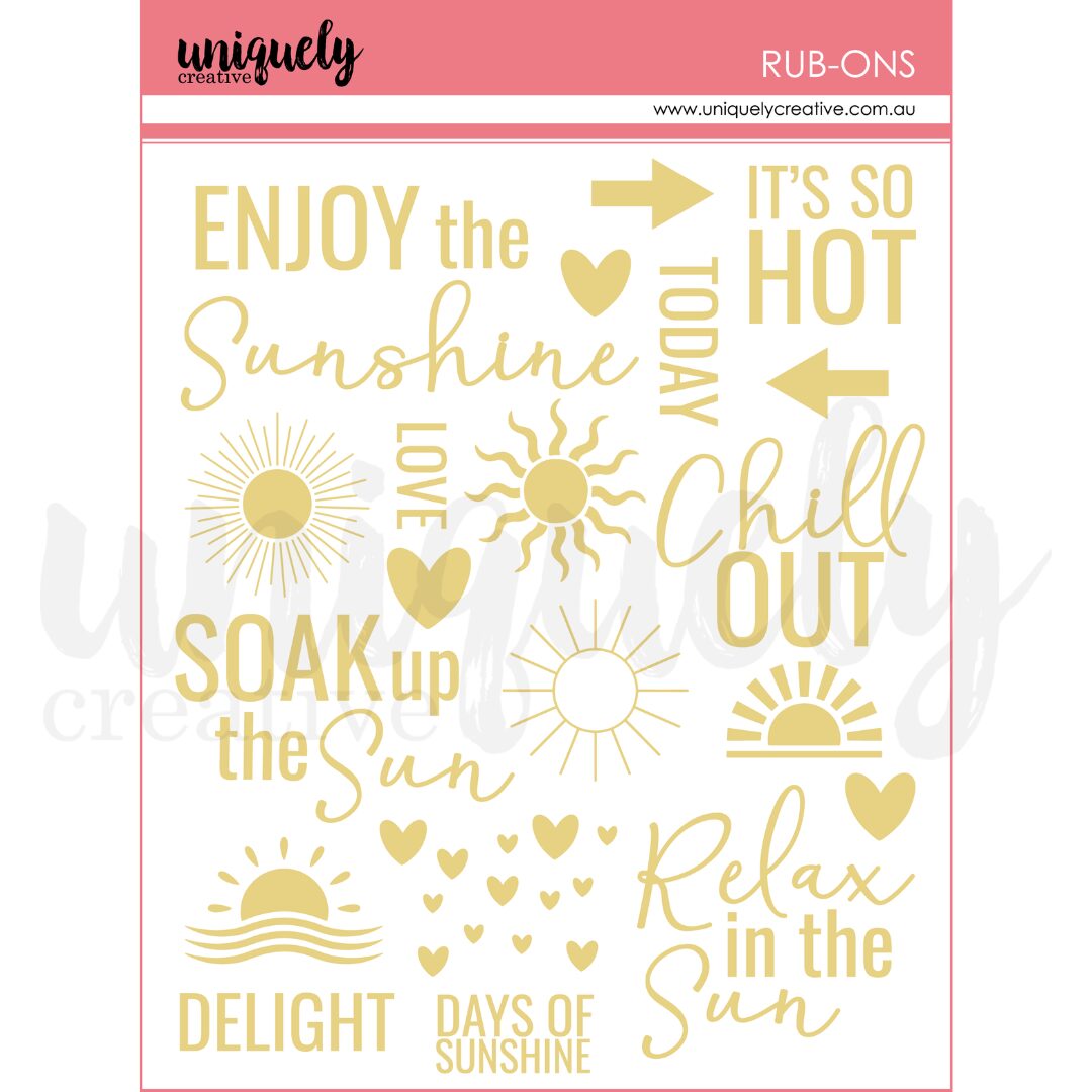 Uniquely Creative Rub-ons - Bohemian Escape