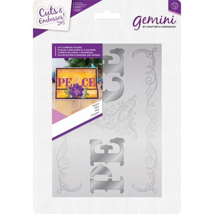 Crafter's Companion Cut & Embosss Folder - Peace