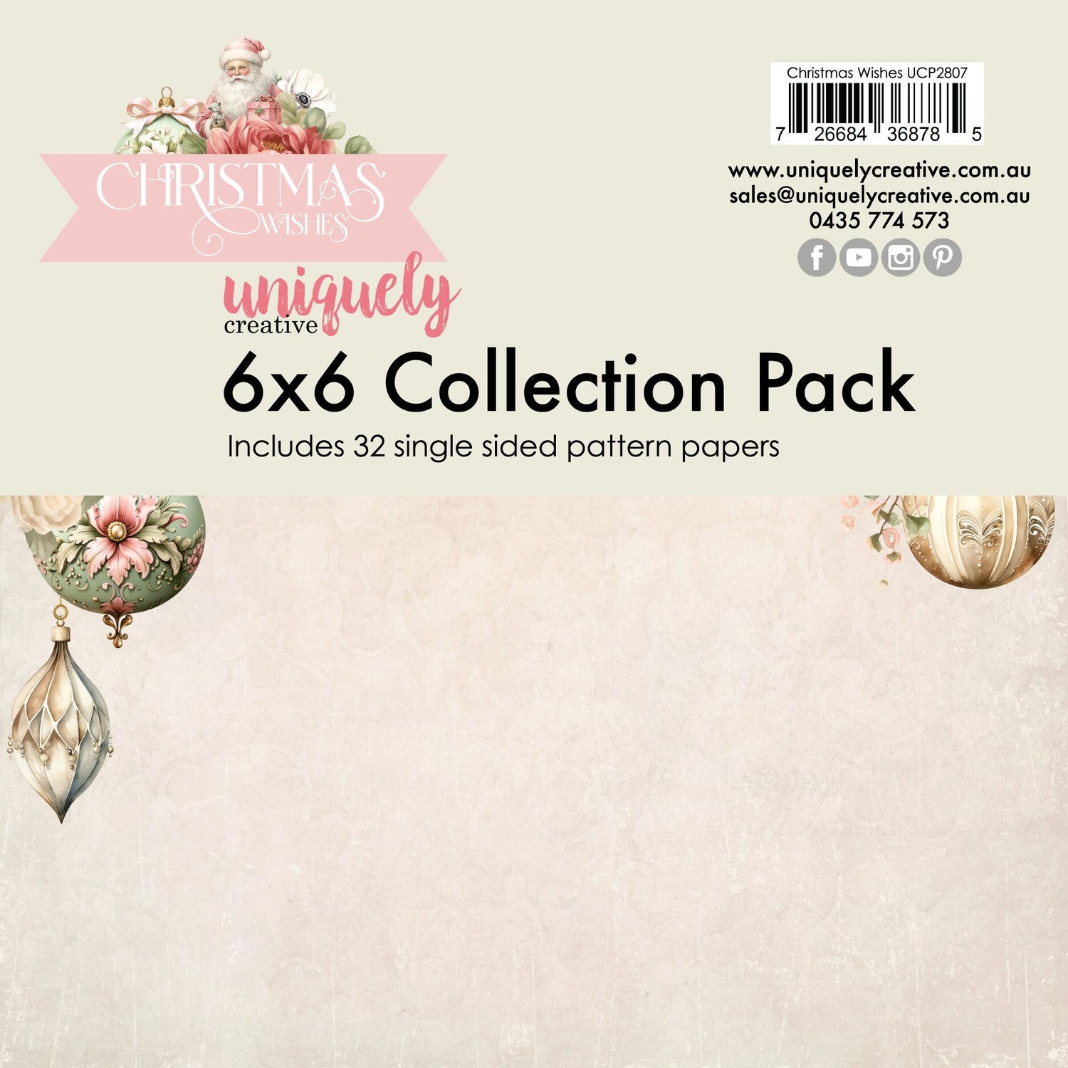 Uniquely Creative Christmas Wishes - 6x6" Collection Pack (32 papers)