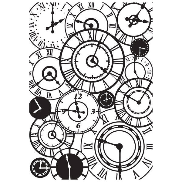 Kaisercraft Embossing Folder 4x6" - Clocks