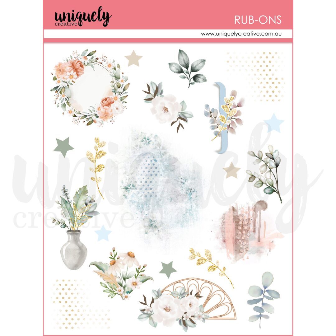 Uniquely Creative Rub-ons - Gypsy Heart