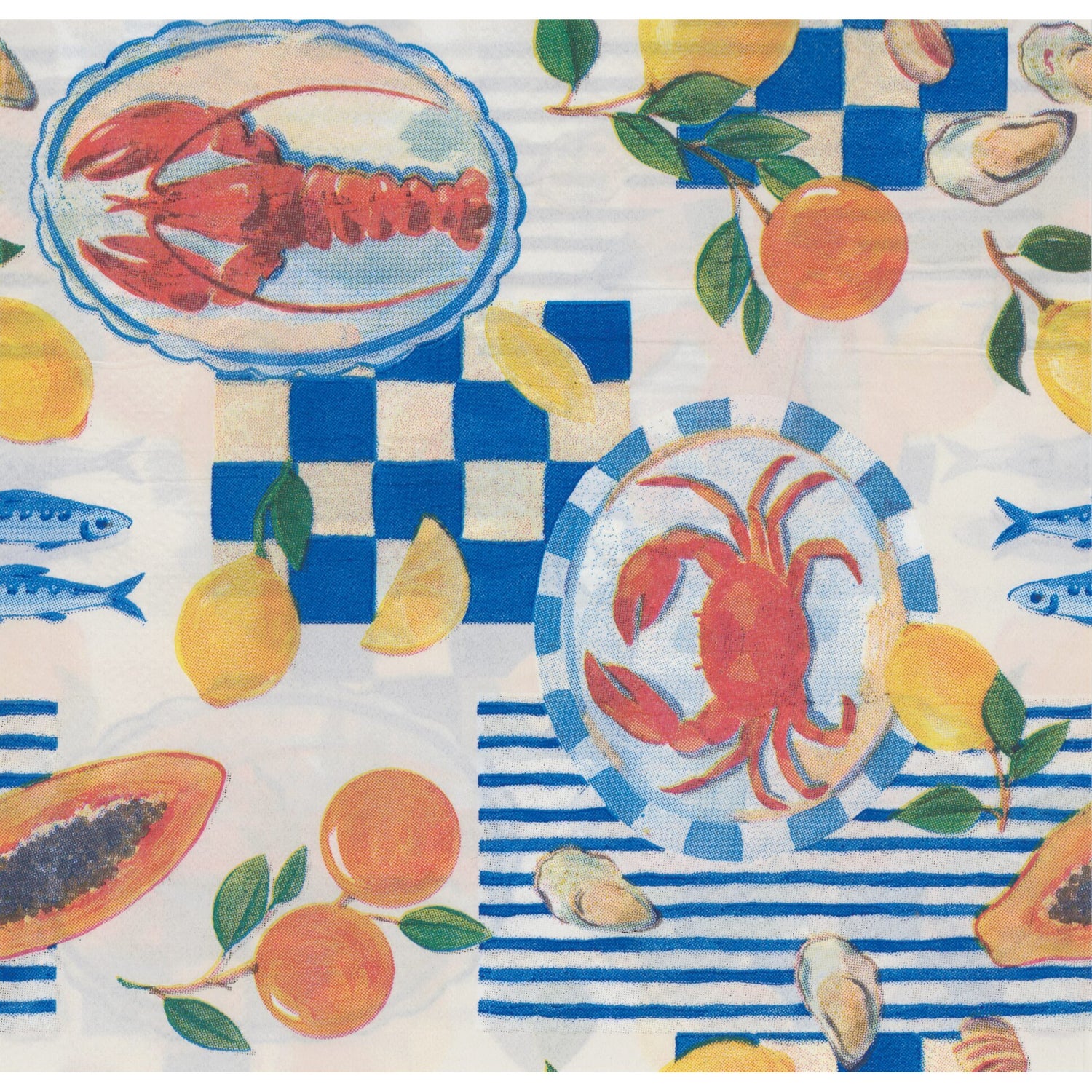 TRS Trading Group Napkin/Serviette - Seafood