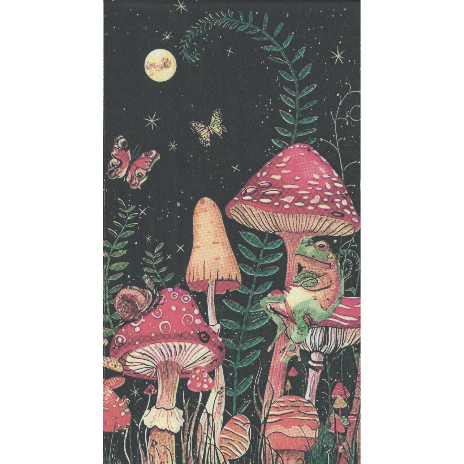 Unbranded Napkin/Serviette - Midnight Mushrooms