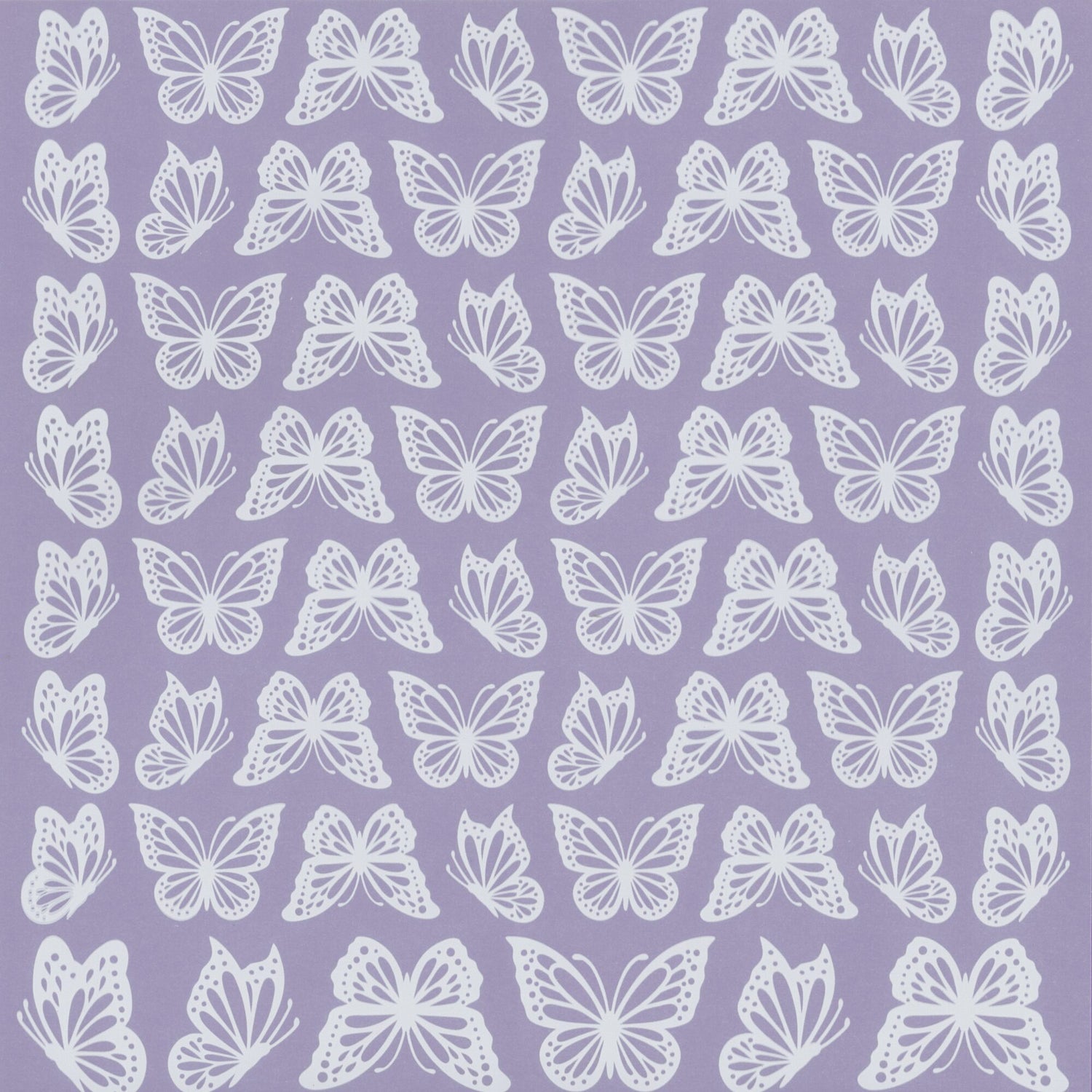 Mintay Decorative 12x12" White Translucent Vellum - Butterflies