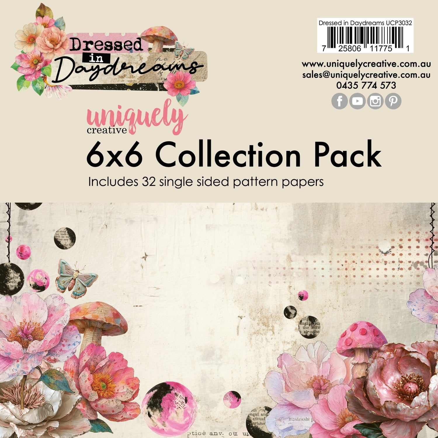 Uniquely Creative Dressed in Daydreams - 6x6" Collection Pack (32 papers)