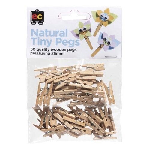 EC Natural Tiny Pegs - 50 Pack