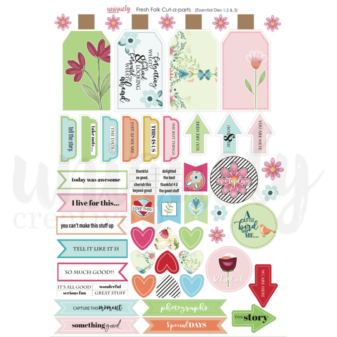 Uniquely Creative Cut-a-Part Sheet - Fresh Folk