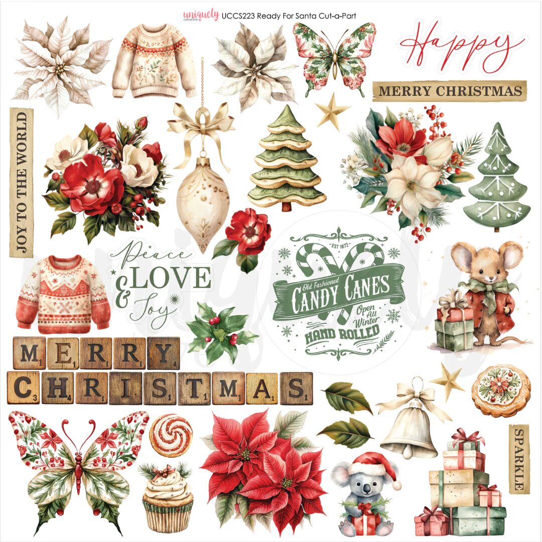 Uniquely Creative Ready For Santa Cut-a-Part