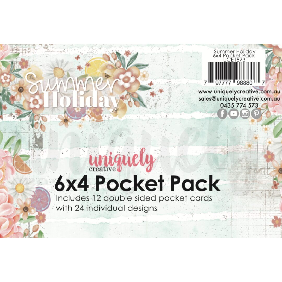 Uniquely Creative 6x4" Pocket Pack - Summer Holiday
