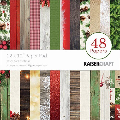 Kaisercraft 12x12" Paper Pad - Basecoat Christmas (48 papers)