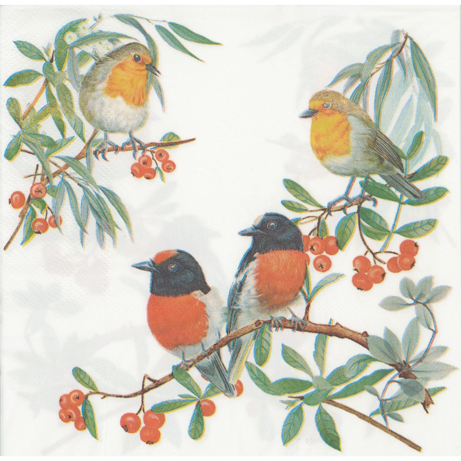 Unbranded Napkin/Serviette - Finches
