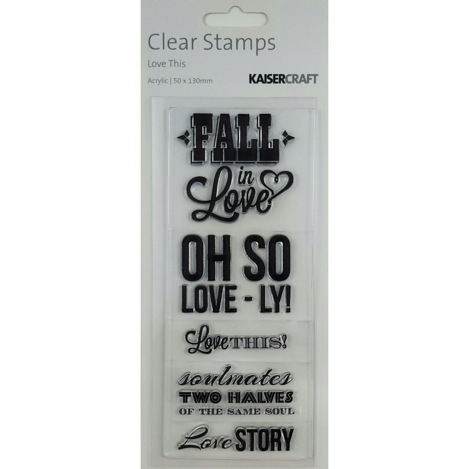Kaisercraft Clear Stamp - Love This