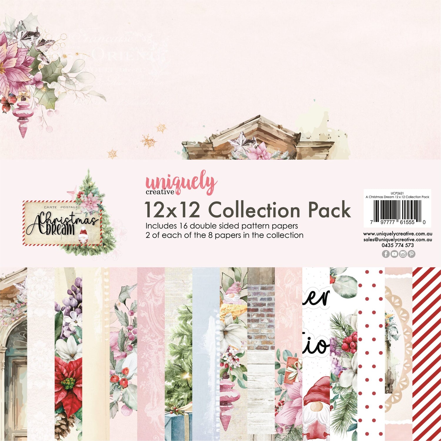 Uniquely Creative A Christmas Dream - 12x12" Collection Pack (16 papers)