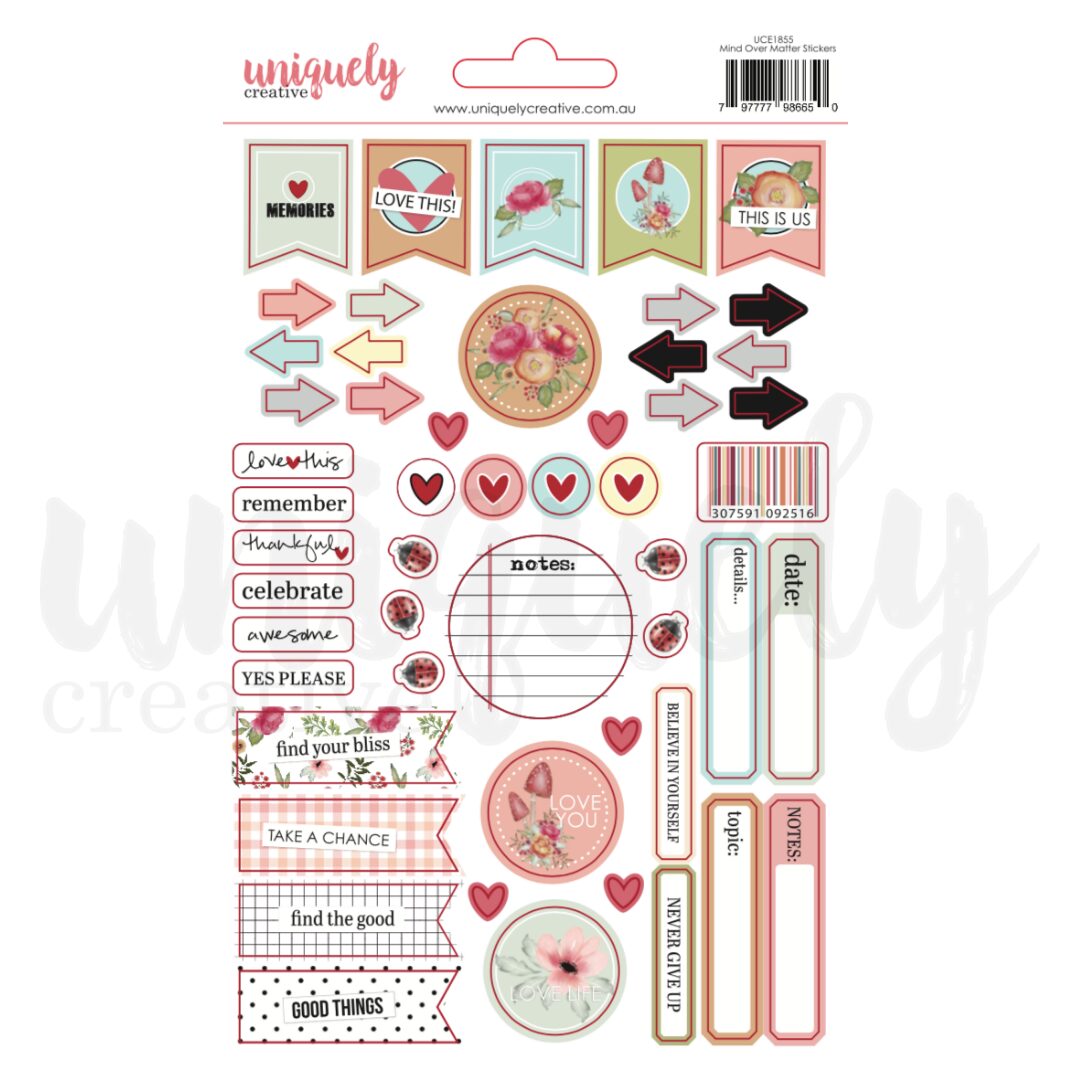 Uniquely Creative Stickers - Mind Over Matter