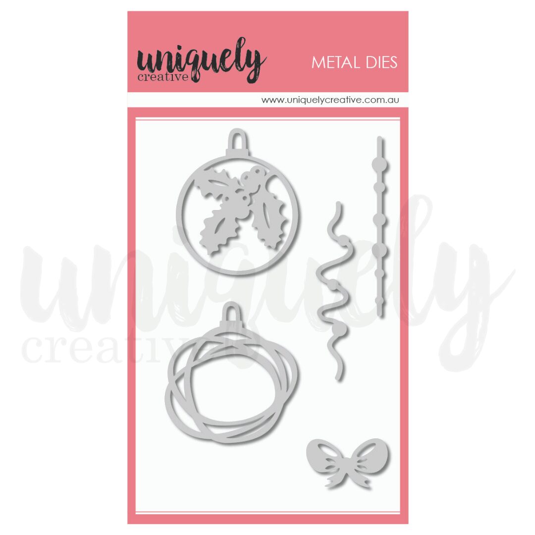 Uniquely Creative Die - Christmas Baubles