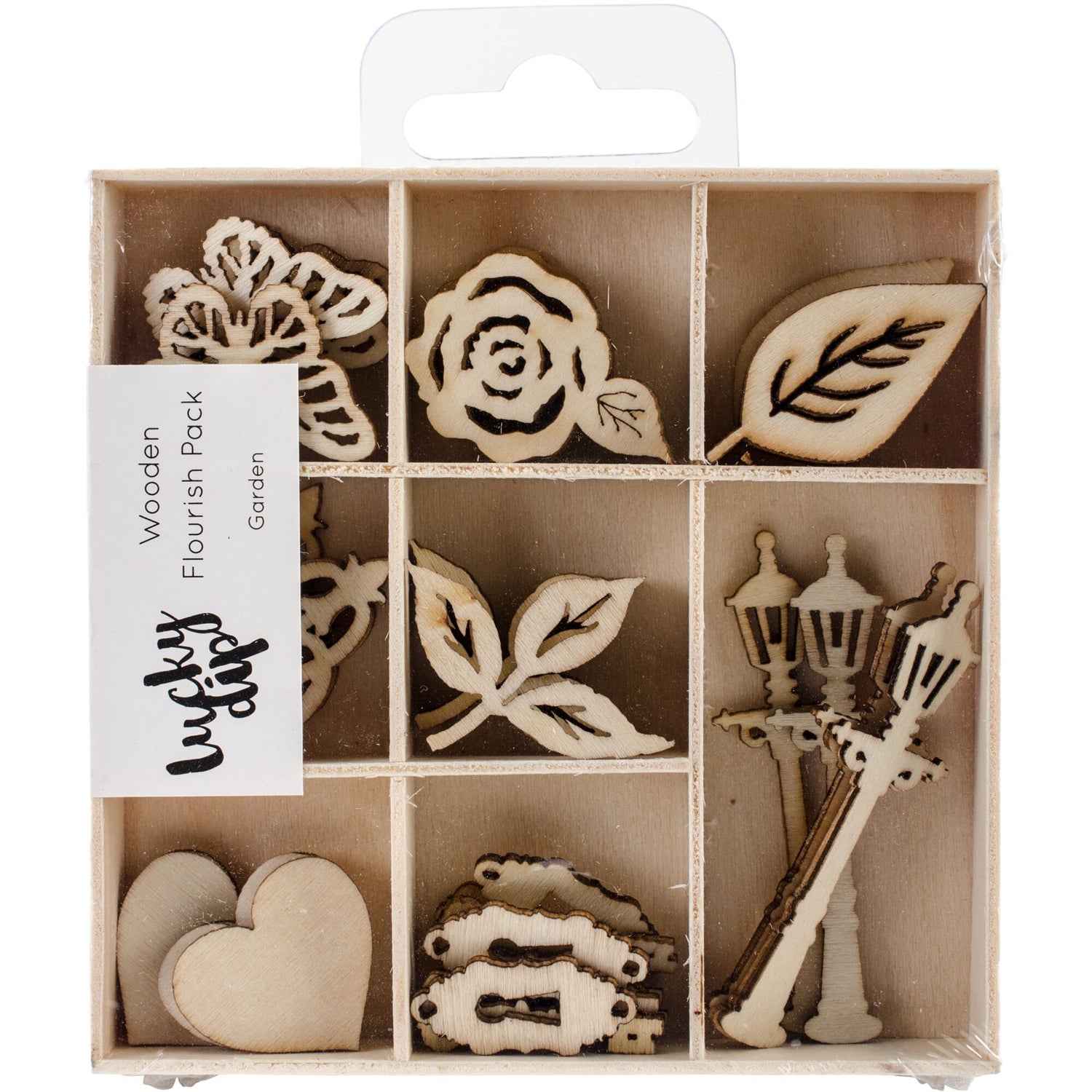 Kaisercraft Wooden Flourish Pack - Garden