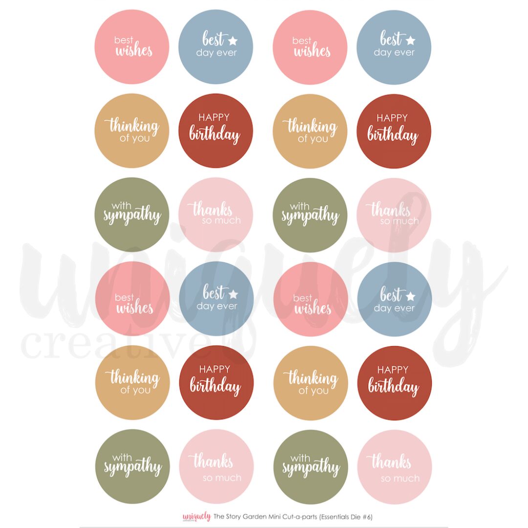 Uniquely Creative Cut-a-Part Mini Sheet - The Story Garden